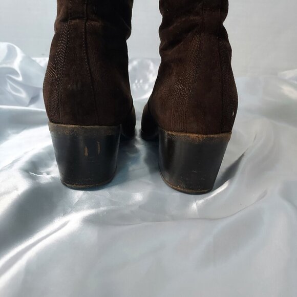 Prada Brown Suede Ankle Boots Women’s EU 38.5 Very Good Used Condition Designer - Picture 13 of 16